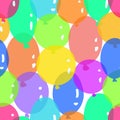 Pattern with colorful balloons